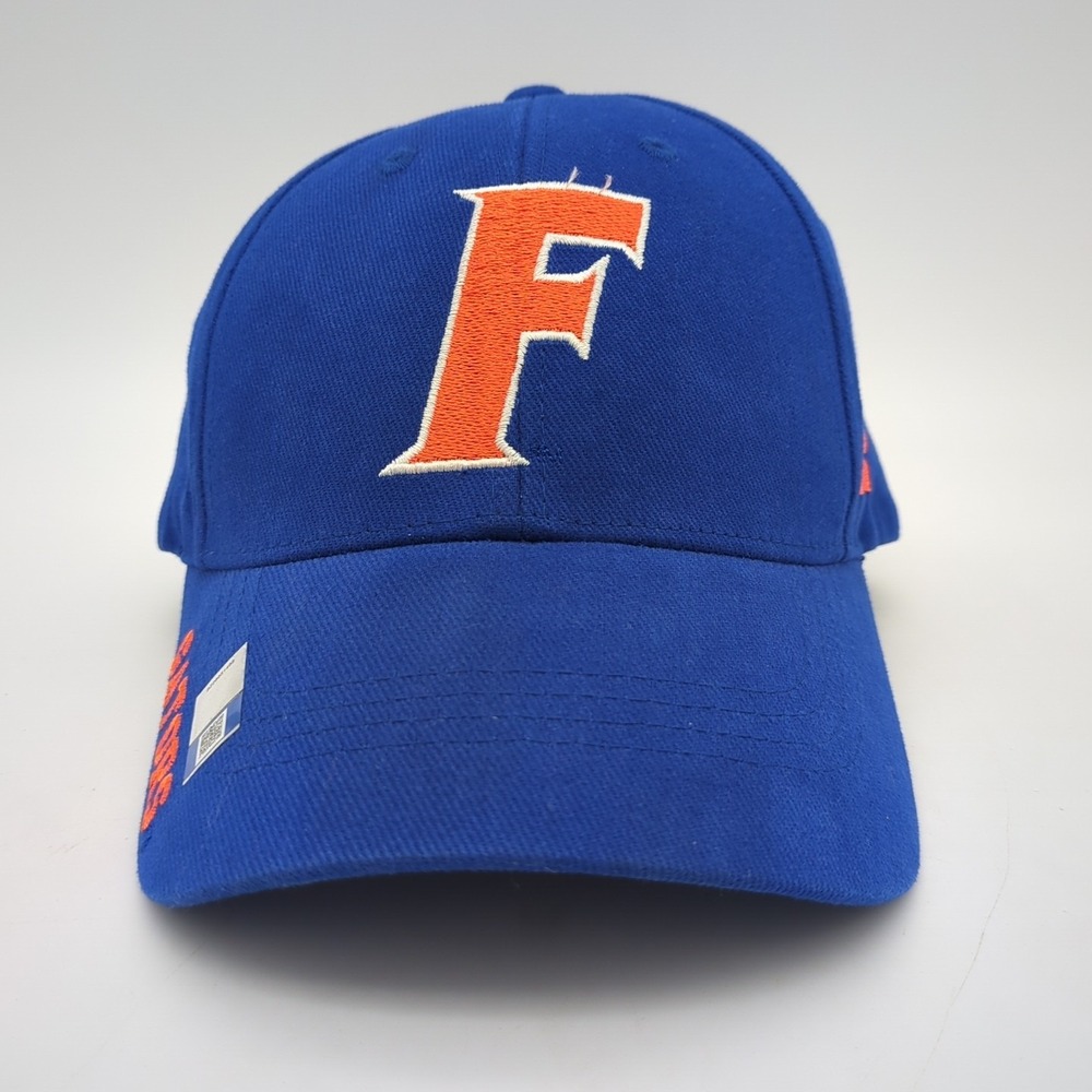 Florida Gators Hat Cap Strapback Mens Russel NCAA Orange Logo Blue Adjustable